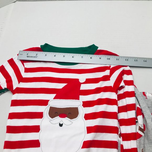 2 Set Pack 4 Piece Just One You Made By Carter's Boy's 4T Dark Santa Pajama New - Picture 8 of 16